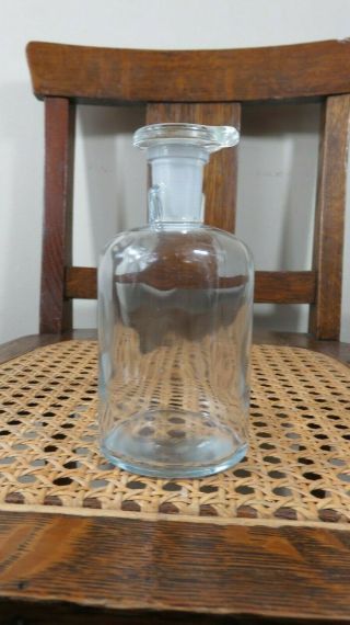 Vintage T.  C.  W Wheaton Lab Bottle / Apothecary Bottles With Ground Stopper Unique