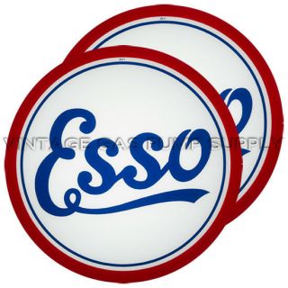 Esso Script 13.  5 " Gas Pump Lenses (g126)