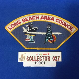 Boy Scout 1960 National Jamboree Long Beach Area Council Jsp Shoulder Patch Ca