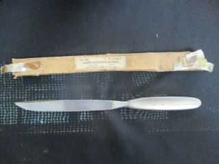 Antique Medical Amputating Knife By Landers,  Frary,  & Clark Circa 1918