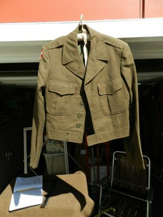 Vintage,  Wwii,  Us Army,  Wool,  Ike Jacket,  Size 36 R,