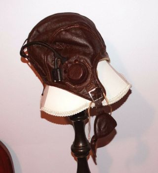 Ww2 Leather Air Force Helmet Wwii Awesome Detroit Interest
