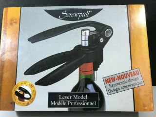Le Creuset Screwpull Lever Model Modele Professionnel Wine Cork Opener Bo