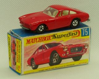 Moko Matchbox Lesney 75 Ferrari Berlinetta Superfast/ Box