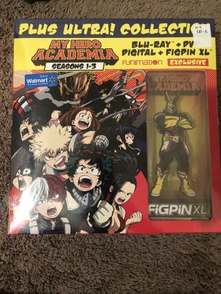 My Hero Academia Plus Ultra Season 1 - 3 Blu - Ray Dvd All Might Figpin Xl Walmart