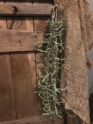 Primitive Dried Green Bean Garland Homestead Leather Britches Early Look