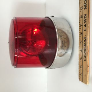 Vintage Federal Signal Corp Model 11 Twin Beacon Ray Light Red Gumball Light 2