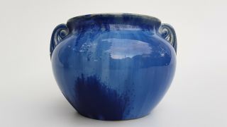 Stunning Vintage FULPER Pottery 4007 Vase/Urn Blue Flambe Glaze 1920 ' s 3