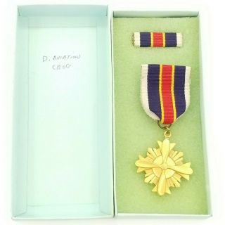 WW2 MADE PHILIPPINES DISTINGUISHED AVIATION CROSS MEDAL EL ORO 2