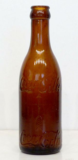 Amber Brown Root Glass Coca Cola Antique Coke Soda Bottle / Knoxville Tennessee
