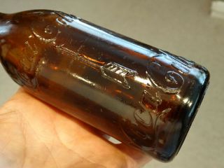 AMBER Brown Root Glass COCA COLA Antique COKE Soda Bottle / KNOXVILLE TENNESSEE 3