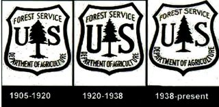 United States Forest Service USFS sign - authentic porcelain enamel 1929 - 1938 3
