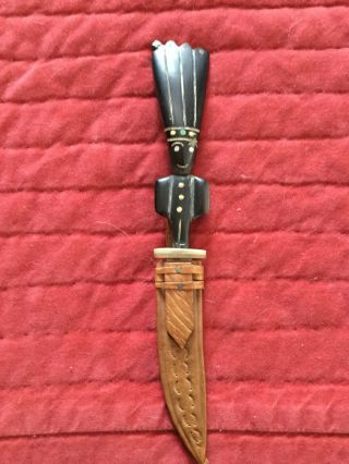 Vintage Hand Made Guatemala Knife & Sheath