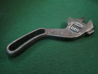 Antique Bemis Call 8 Inch Adjustable Wrench B &c Mechanic Farm Tool