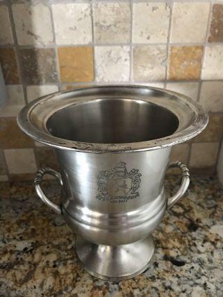 Medium 7” Vintage Silverplated Wine Cooler Champagne Ice Bucket - The Ritz