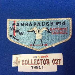 Boy Scout Oa Pamrapaugh Lodge 14 S1 First Flap Ff Order Of The Arrow Flap Patch