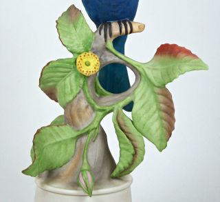 Vintage Boehm Porcelain Indigo Bunting Bird Figurine 10 