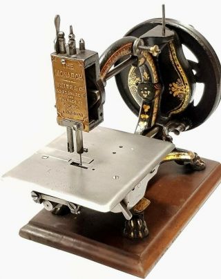 Increible Rare Antique Sewing Machine The Monarch Circa 1871 Uk Maquina De Coser