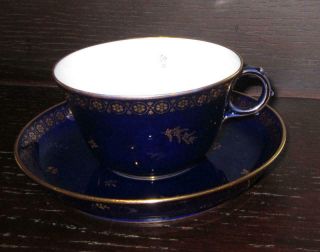 20th Century SEVRES French Porcelain Cup & Saucer EX HAROLD WILSON / DE GAULLE 2 2