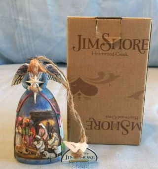 Jim Shore Heartwood Creek Angel Nativity Gown Ornament W Box