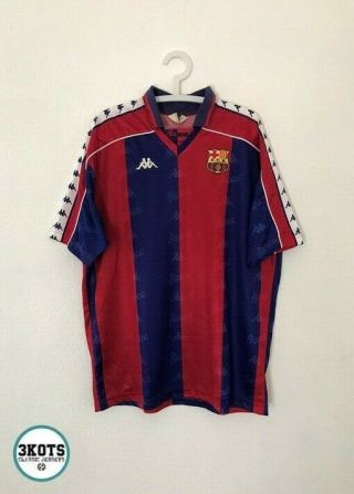 Barcelona Fc 1992/95 Home Football Shirt Xl Kappa Vintage Soccer Jersey