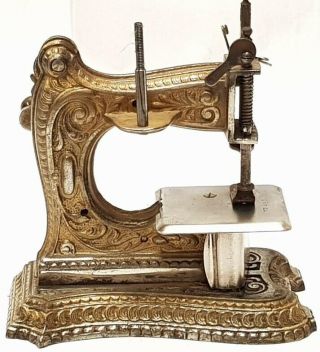 rare antique MINIATURE sewing machine MULLER Nº6 circa 1900 GERMANY 2