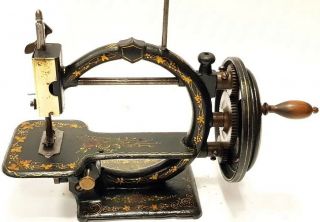 Very Rare Antique Sewing Machine Unknow Late 19th Century Made In Usa?