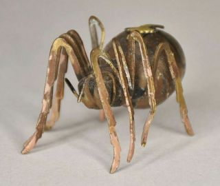 Rare Antique Austrian Vienna Metal Spider Wind - Up Figural Tape Measure