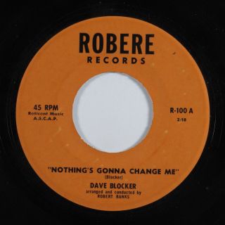 Northern Soul 45 Dave Clocker Nothing 