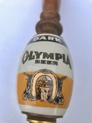 Vintage Olympia Dark Beer Barrel Tapper (tap Handle)