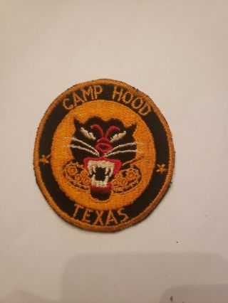 U.  S.  Army Camp Hood Texas Tank Destroyers - Bx Mirror Patch Homefront