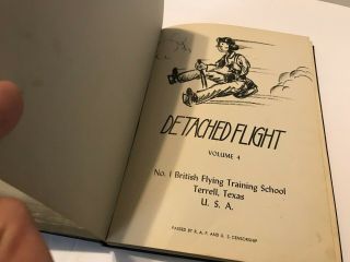 Rare Lend Lease Ww2 Terrell Texas (raf) British Flying Training School Yearbook