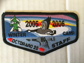 Octoraro Lodge 22 Winter Camp Staff 2005 - 06 Pa Oa Flap Patch