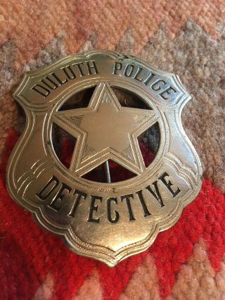 Obsolete Vintage Duluth Minnesota Mn Police Officers Badge Detective Star