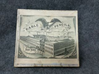 Vintage 1896 Eagle Pencils Box With 6 Packs Of Pencils