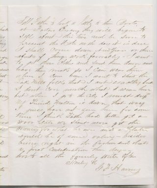 1856 LETTER JOHN C FREMONT LETTERHEAD - MENTION SUPPORT OF FREMONT FOR PRESIDENT 3