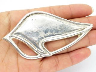Mexico 925 Sterling Silver - Vintage Modernist Style Pendant Brooch Pin - Bp3726