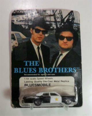 The Blues Brothers Bluesmobile Die Cast 1980 1/64 Scale Ertl 1580 Mib