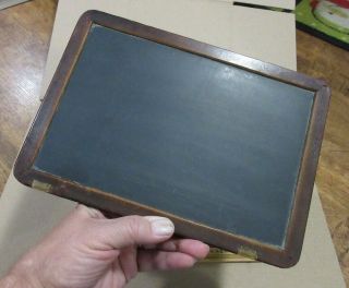Antique Student Slate Chalk Board 1881 Date One Room School House