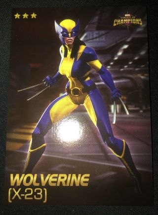 Wolverine X - 23: Rare Non - Foil Card 25 Marvel Contest Of Champions Dave & Buster