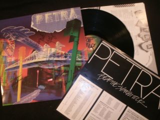 Petra - Back To The Street - 1986 Vinyl 12  Lp.  / Signed / Christian Rock