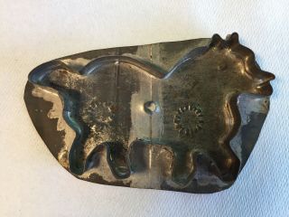 Antique Folky Tin Horse Cookie Cutter With Makers Marks