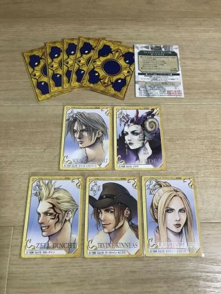 Final Fantasy Viii 8 Carddass Masters Triple Triad Character 5 Types J/p Game Nm