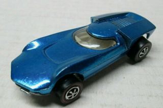 1968 Mattel Redline Hot Wheels Light Blue Turbofire Car No Res