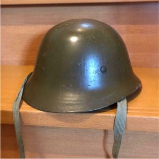 Ww2 Japanese Army Antique Helmet Military Green Vintage From Japan