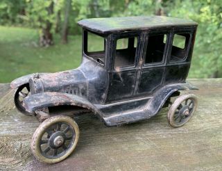 Vintage Tin Bing Germany Toy Windup Car - 1920’s Model T Ford