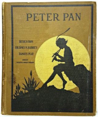 1916 Peter Pan And Wendy Antique First Edition Childrens J.  M.  Barrie Vtg Disney