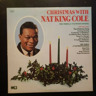 Christmas With Nat King Cole & Fred Waring Vinyl Record Lp