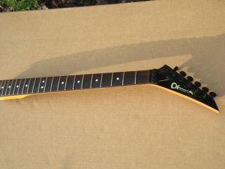 Vintage 1980s Charvel Guitar Neck With Tuners And Locking Nut