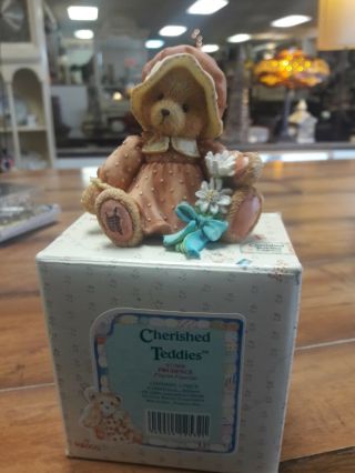 Cherished Teddies Bear Figurine Prudence 1993 A Friend To Be Thankful For 912808